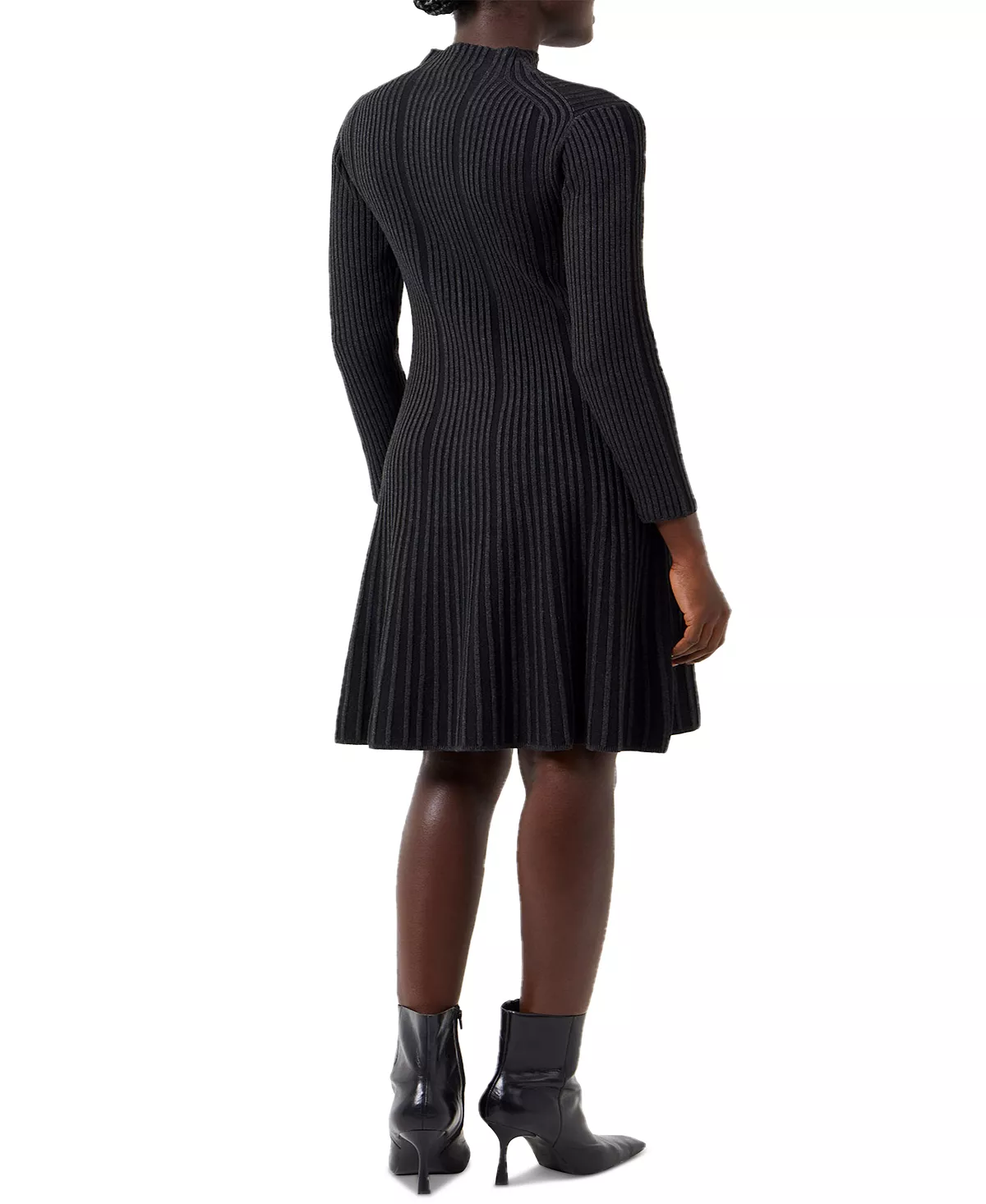 French Connection Women's Mari Ribbed Long-Sleeve Dress 4 French Connection Women's Mari Ribbed Long-Sleeve Dress - Image 2