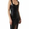 French Connection Women's Crolenda Faux-Leather Dress -Clothing Shop 22637024 fpx