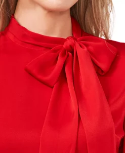 CeCe Tie-Neck Peplum Hem Blouse 14 CeCe Tie-Neck Peplum Hem Blouse -Clothing Shop 22678845 fpx