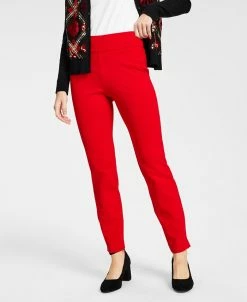 Charter Club Women's Pull-On Tummy-Control Pants, Regular & Short Lengths, Created For Macy's