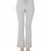 Black Tape Women's Brushed Rib-Knit Straight-Leg Sweatpants