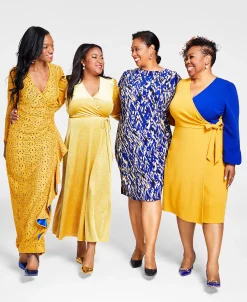 Kasper Colorblocked Surplice Side-Tie Dress -Clothing Shop 22723936 fpx