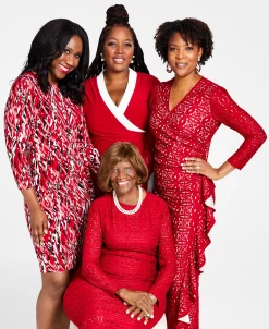 Kasper Lace Surplice V-Neck Ruffled Maxi Dress -Clothing Shop 22723961 fpx