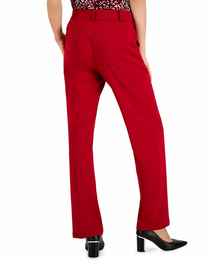Kasper Women's Faux-Fly Pull-On Wide-Leg Pants 6 Kasper Women's Faux-Fly Pull-On Wide-Leg Pants - Image 4
