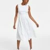 Charter Club Women's Cotton Sleeveless Eyelet Midi Dress, Created For Macy's -Clothing Shop 22769728 fpx