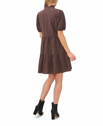 CeCe Women's Cotton Check Babydoll Dress 4 CeCe Women's Cotton Check Babydoll Dress - Image 2