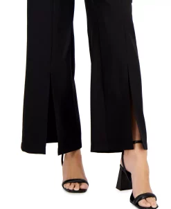 INC International Concepts Women's High-Rise Front-Slit Flare-Leg Pants, Created For Macy's 10 INC International Concepts Women's High-Rise Front-Slit Flare-Leg Pants, Created For Macy's -Clothing Shop 22783636 fpx
