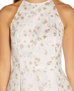 Adrianna Papell Women's Embroidered Fit & Flare Dress 8 Adrianna Papell Women's Embroidered Fit & Flare Dress -Clothing Shop 22801269 fpx