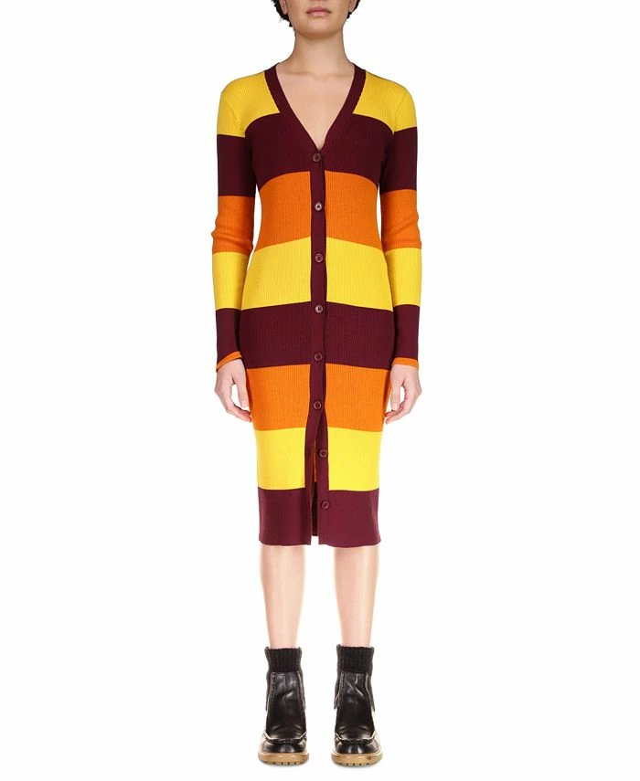 Sanctuary Women's Striped Longline Cardigan Dress 3 Sanctuary Women's Striped Longline Cardigan Dress