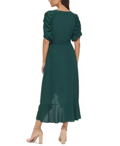 Kensie Ruffled Midi Dress -Clothing Shop 22803117 fpx