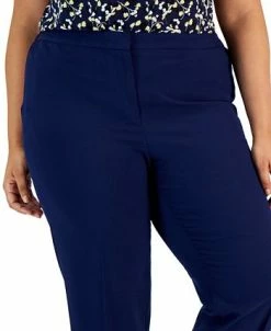 Kasper Plus Size Straight-Leg Pants -Clothing Shop 22803914 fpx