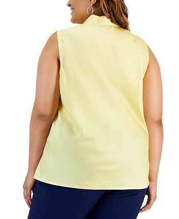 Kasper Plus Size Bow Top 4 Kasper Plus Size Bow Top - Image 2