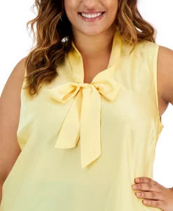 Kasper Plus Size Bow Top 8 Kasper Plus Size Bow Top -Clothing Shop 22803926 fpx