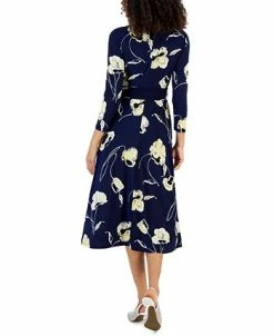 Kasper Women's Floral-Print Midi Fit & Flare Dress -Clothing Shop 22813317 fpx