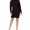 Black Tape Women's Turtleneck Back-Cutout Sweater Dress