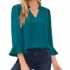 CeCe Ruffle-Sleeve Top 1 CeCe Ruffle-Sleeve Top -Clothing Shop 22834152 fpx