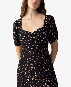 Sanctuary Women's Sweetheart-Neck Puff-Sleeve Midi Dress -Clothing Shop 22834912 fpx