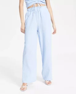 And Now This Women's Textured High-Rise Pull-On Pants -Clothing Shop 22836340 fpx