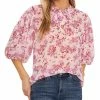 CeCe Women's Ruffled Tie-Neck Balloon-Sleeve Blouse -Clothing Shop 22838412 fpx