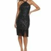 Vince Camuto Women's Sequin Halter-Neck Sheath Dress -Clothing Shop 22849651 fpx