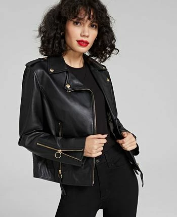 Sam Edelman Women's Leather Moto Jacket 5 Sam Edelman Women's Leather Moto Jacket - Image 3