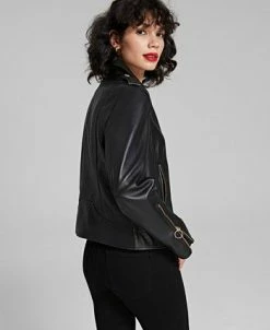 Sam Edelman Women's Leather Moto Jacket 12 Sam Edelman Women's Leather Moto Jacket -Clothing Shop 22851652 fpx