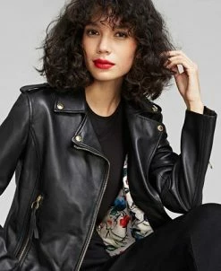 Sam Edelman Women's Leather Moto Jacket 15 Sam Edelman Women's Leather Moto Jacket -Clothing Shop 22851654 fpx