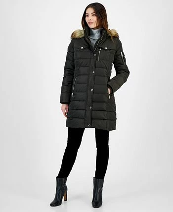 Michael Kors Women's Faux-Fur-Trim Hooded Puffer Coat, Created For Macy's 5 Michael Kors Women's Faux-Fur-Trim Hooded Puffer Coat, Created For Macy's - Image 3