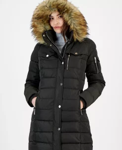 Michael Kors Women's Faux-Fur-Trim Hooded Puffer Coat, Created For Macy's 11 Michael Kors Women's Faux-Fur-Trim Hooded Puffer Coat, Created For Macy's -Clothing Shop 22854469 fpx