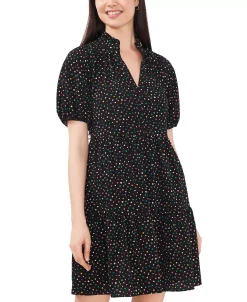 CeCe Women's Short-Sleeve Baby Doll Tiered Dress -Clothing Shop 22855032 fpx