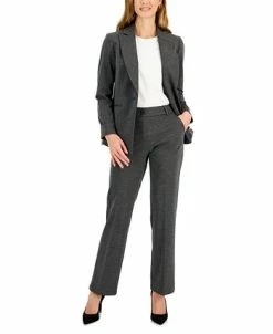 Kasper Women's Faux-Fly Pull-On Wide-Leg Pants 15 Kasper Women's Faux-Fly Pull-On Wide-Leg Pants -Clothing Shop 22855193 fpx