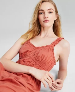 And Now This Women's Cotton Sleeveless Tiered Dress -Clothing Shop 22865149 fpx