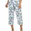 Charter Club Women's Linen Floral Cropped Pants, Created For Macy's -Clothing Shop 22865204 fpx