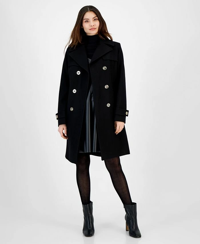 Michael Kors Women's Double-Breasted Peacoat Coat, Created For Macy's 3 Michael Kors Women's Double-Breasted Peacoat Coat, Created For Macy's