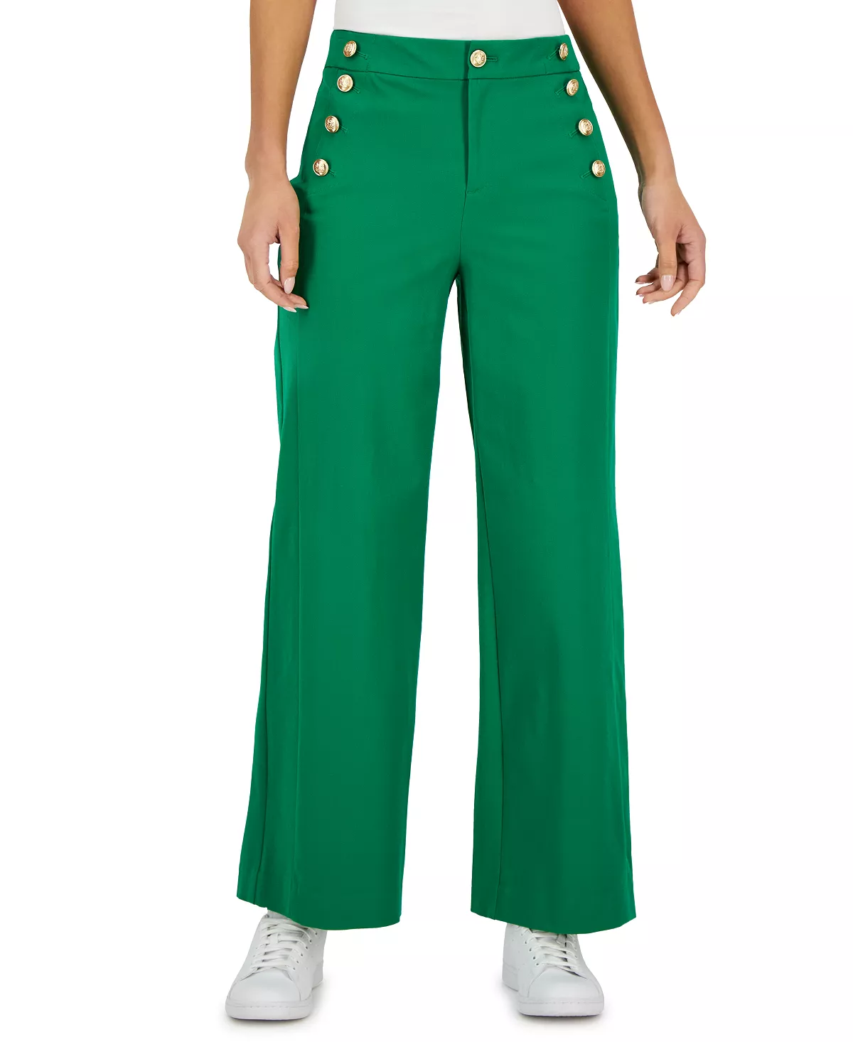 Charter Club Women's Wide-Leg Sailor Pants, Created For Macy's 5 Charter Club Women's Wide-Leg Sailor Pants, Created For Macy's - Image 3
