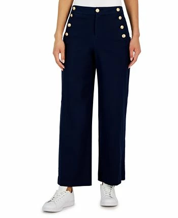 Charter Club Women's Wide-Leg Sailor Pants, Created For Macy's 4 Charter Club Women's Wide-Leg Sailor Pants, Created For Macy's - Image 2