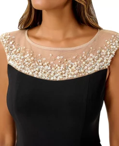 Adrianna Papell Women's Embellished Overlay Jumpsuit 8 Adrianna Papell Women's Embellished Overlay Jumpsuit -Clothing Shop 22866057 fpx