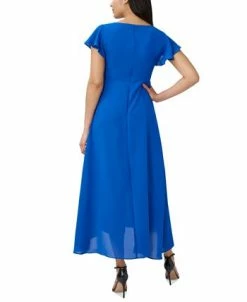 Adrianna Papell Women's Flutter-Sleeve Overlay Jumpsuit -Clothing Shop 22877189 fpx