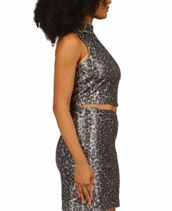 Michael Kors Women's Sequined Cropped Tank Top -Clothing Shop 22883962 fpx