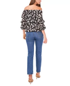 Vince Camuto Women's Off Shoulder Bubble Sleeve Top -Clothing Shop 22903417 fpx