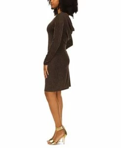 Michael Kors Women's Sparkle Cowl-Back Dress 9 Michael Kors Women's Sparkle Cowl-Back Dress -Clothing Shop 22907928 fpx