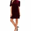 CeCe Women's Velvet Ruffled Knit Dress 2 CeCe Women's Velvet Ruffled Knit Dress -Clothing Shop 22938361 fpx