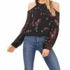 CeCe Women's Floral Cold Shoulder Blouse -Clothing Shop 22938488 fpx