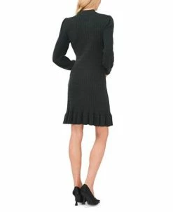 CeCe Women's Cable Knit Mock Neck Sweater Dress -Clothing Shop 22938527 fpx