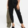 Bar III Women's Button Fly High Rise Tapered Pants, Created For Macy's -Clothing Shop 22946185 fpx