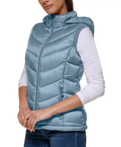 Charter Club Women's Packable Hooded Puffer Vest, Created For Macy's -Clothing Shop 22946563 fpx