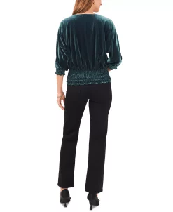 Vince Camuto Women's Dolman-Sleeve Smocked-Waist Top -Clothing Shop 22947716 fpx