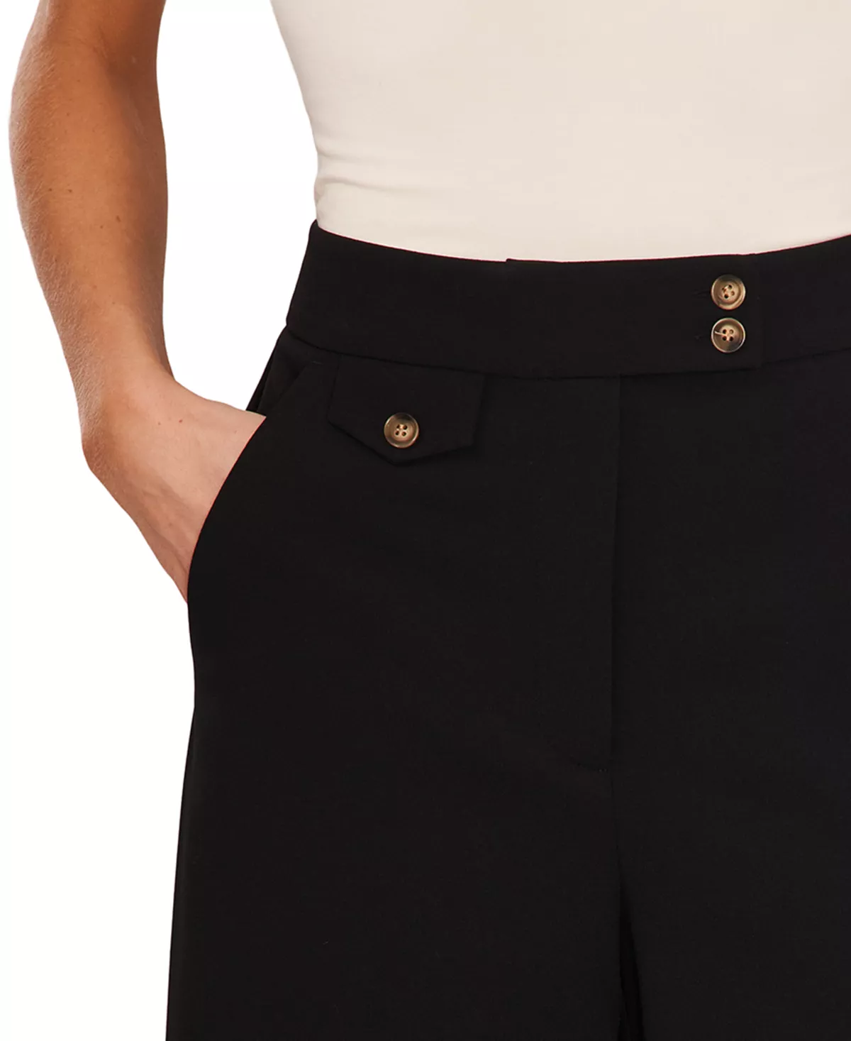 CeCe Women's High-Rise Wide-Leg Pants 5 CeCe Women's High-Rise Wide-Leg Pants - Image 3