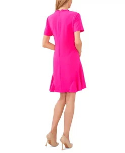 CeCe Women's A-Line Ruffled Neck Dress -Clothing Shop 22948282 fpx