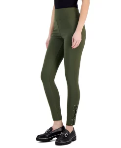 INC International Concepts Women's Ponte Lace-Up Skinny Pants, Created For Macy's